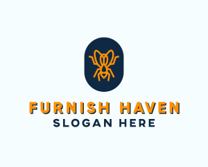 Orange Fly Badge logo design