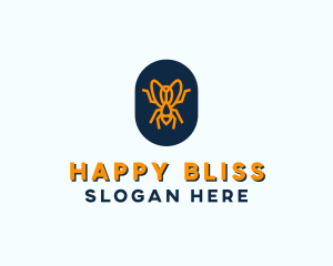 Orange Fly Badge logo design