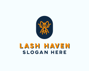 Orange Fly Badge logo design