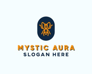 Orange Fly Badge logo design