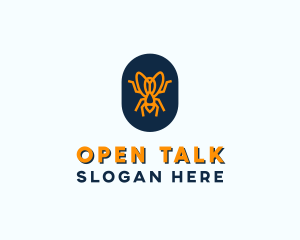 Orange Fly Badge logo design