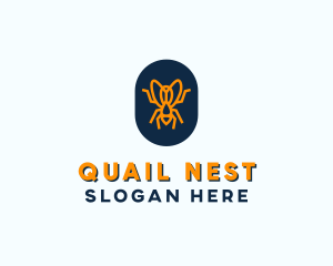 Orange Fly Badge logo design