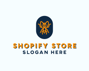 Orange Fly Badge logo design