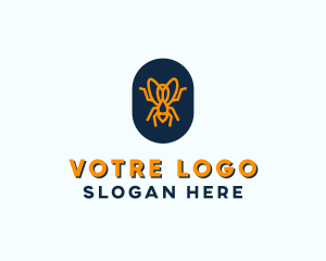 Badge - Orange Fly Badge logo design