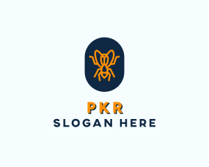 Orange Fly Badge logo design