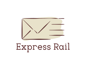 Express Mail Envelope logo design