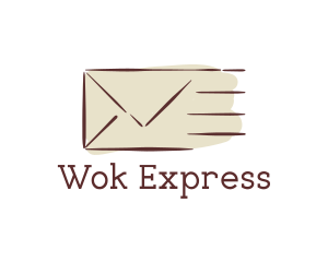 Express Mail Envelope logo design