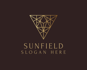 Building - Geometric Diamond Triangle logo design