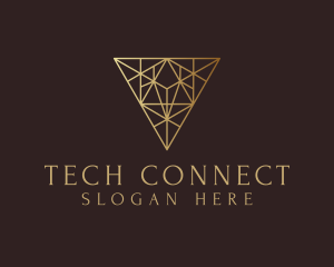 Trading - Geometric Diamond Triangle logo design