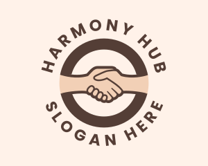 Unity - Handshake Unity Hand logo design