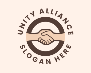 Brotherhood - Handshake Unity Hand logo design