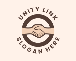 Handshake Unity Hand logo design