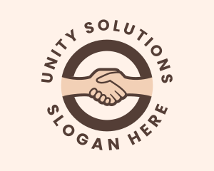 Handshake Unity Hand logo design