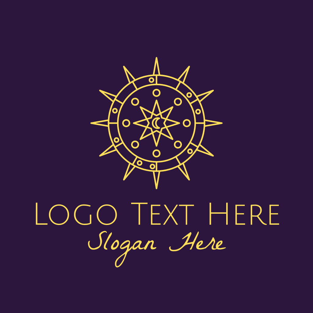 Tarot Astrological Stars Logo | BrandCrowd Logo Maker