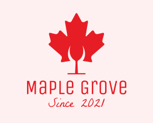 Maple - Canadian Cocktail Bar logo design