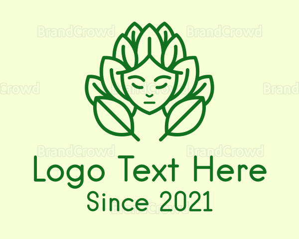 Green Nature Deity Logo