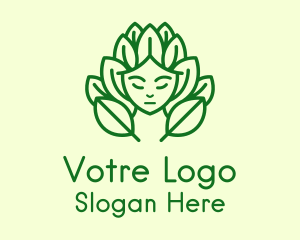 Green Nature Deity  Logo