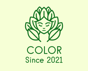 Hair - Green Nature Deity logo design