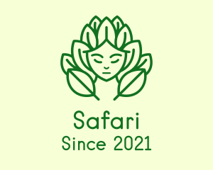 Makeup - Green Nature Deity logo design