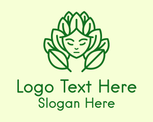 Green Nature Deity  Logo