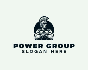 Strong Spartan Warrior Logo