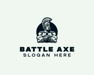 Warrior - Strong Spartan Warrior logo design