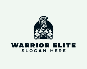 Strong Spartan Warrior logo design