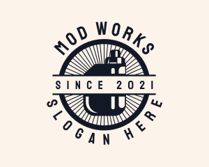 Mod - Retro Vape Mod Badge logo design