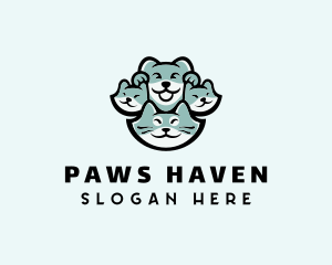 Cat Dog Pet Shop logo design