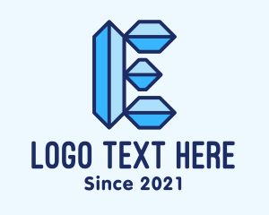 Crystal - Crystal Letter E logo design