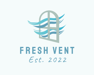 Vent - Window Ventilation Airflow logo design