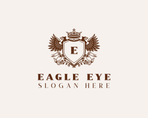 Classic Elegant Eagle Crest logo design