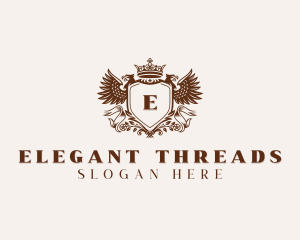 Classic Elegant Eagle Crest logo design