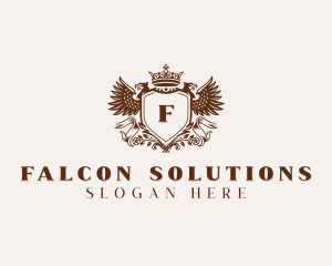 Classic Elegant Eagle Crest logo design