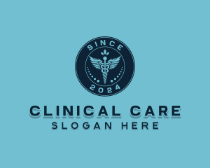 Caduceus Laboratory Clinic logo design