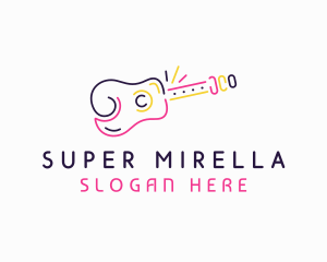 Guitar Music Bar Logo