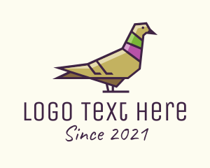 Pigeon - Wild Dove Bird logo design