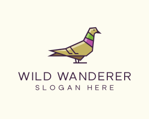 Wild Dove Bird  logo design