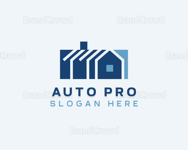 Roof Property Construction Logo