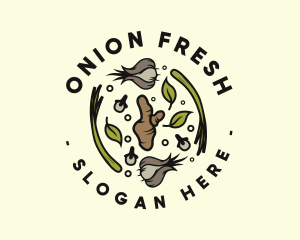 Onion - Parsley Onion Cooking Ingredients logo design