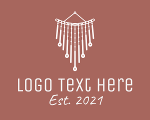 Knitter - Bohemian Wall Decoration logo design