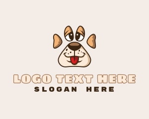Mongrel - Puppy Pet Paw logo design