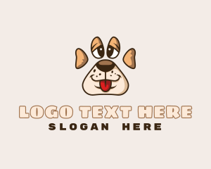 Pet Care - Puppy Pet Paw logo design