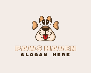 Puppy Pet Paw logo design