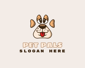 Puppy Pet Paw logo design