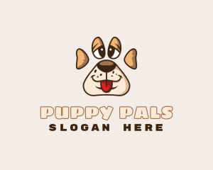 Puppy Pet Paw logo design