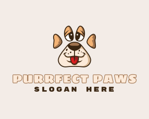 Puppy Pet Paw logo design