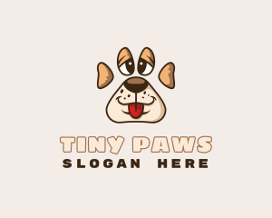 Puppy Pet Paw logo design