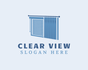 Windows - Window Blinds & Curtain logo design