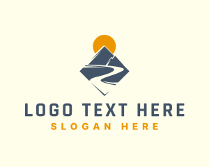 Infrastructure - Mountain Road Explorer logo design